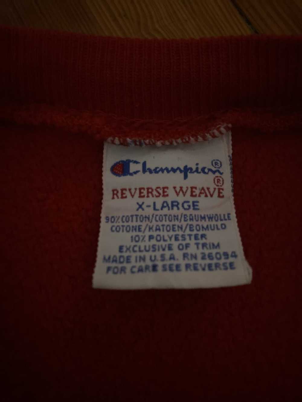 Champion × Vintage 80s Champion Reverse Weave Red… - image 5