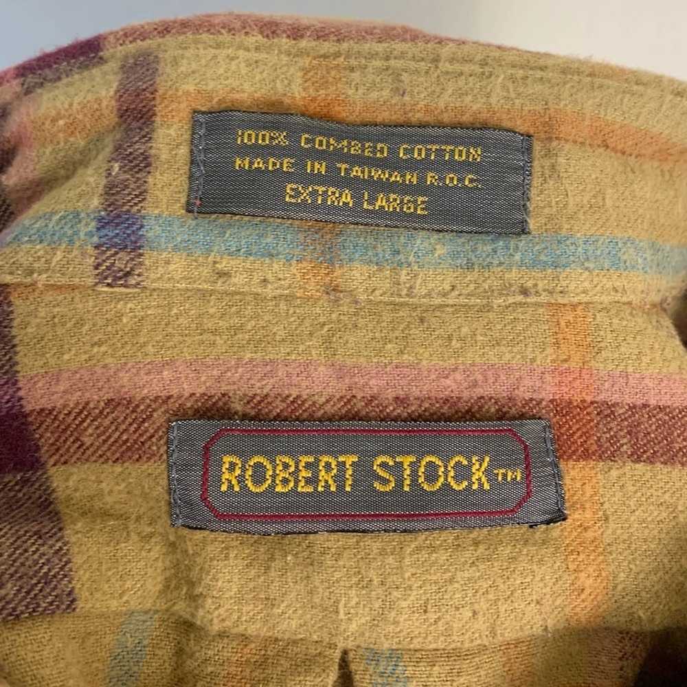 Vintage Vintage Robert Stock Plaid Button Down Sh… - image 5