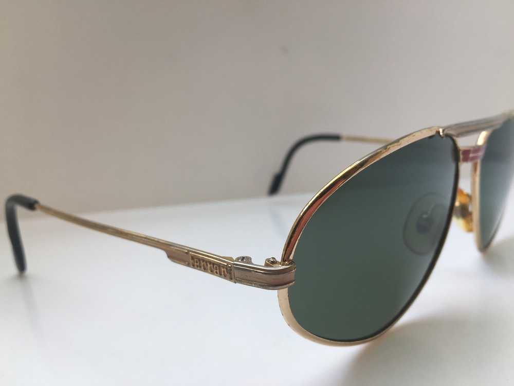 Ferrari Vintage 80s Ferrari Gold Sunglasses Frame - image 2