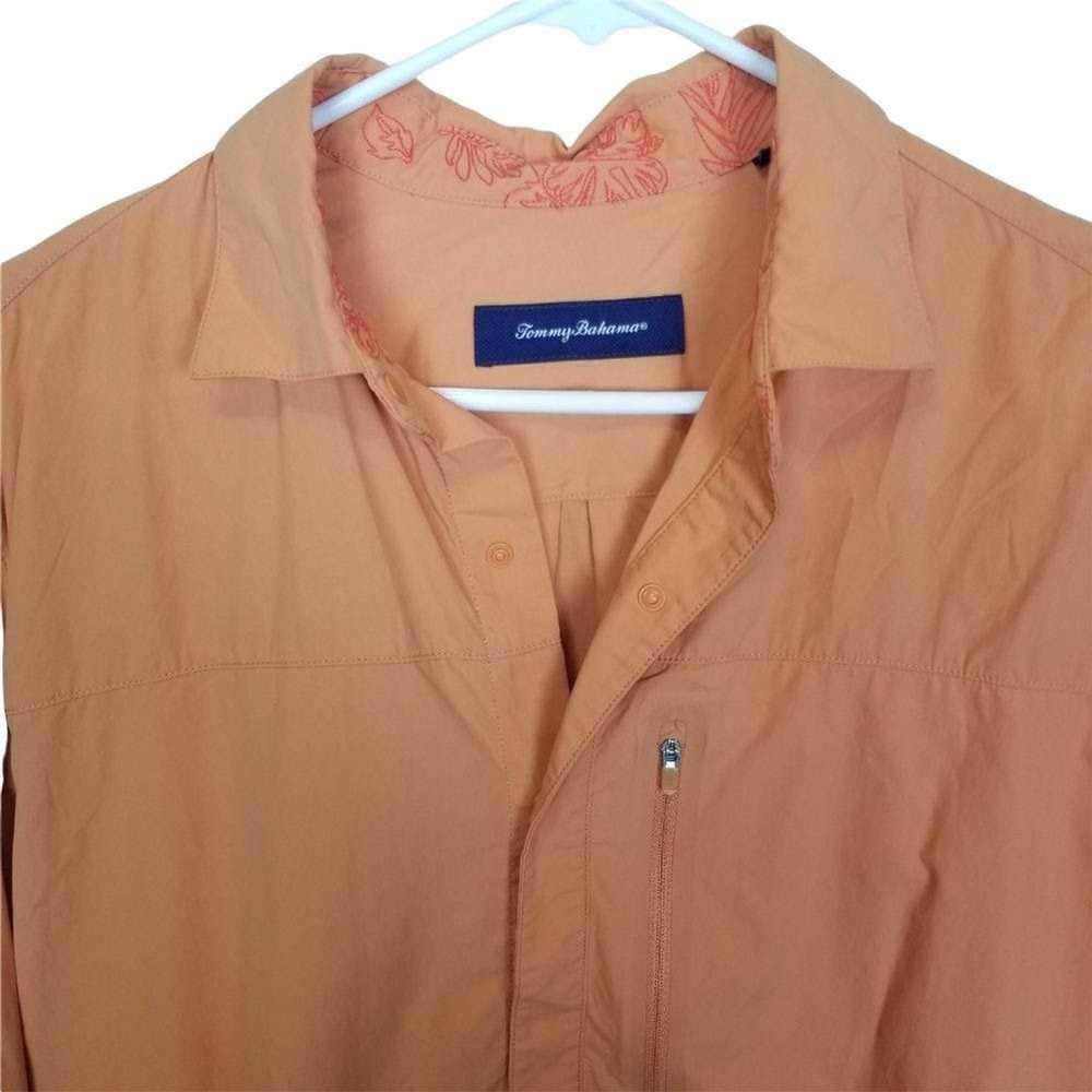 Tommy Bahama Tommy Bahama Mens M Orange Snap Butt… - image 2