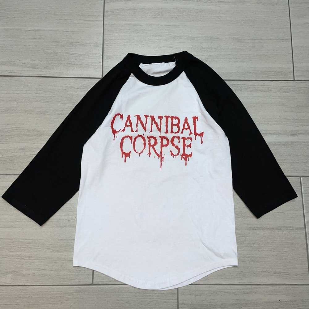 Band Tees × Vintage Cannibal Corpse Baseball Shirt - image 1