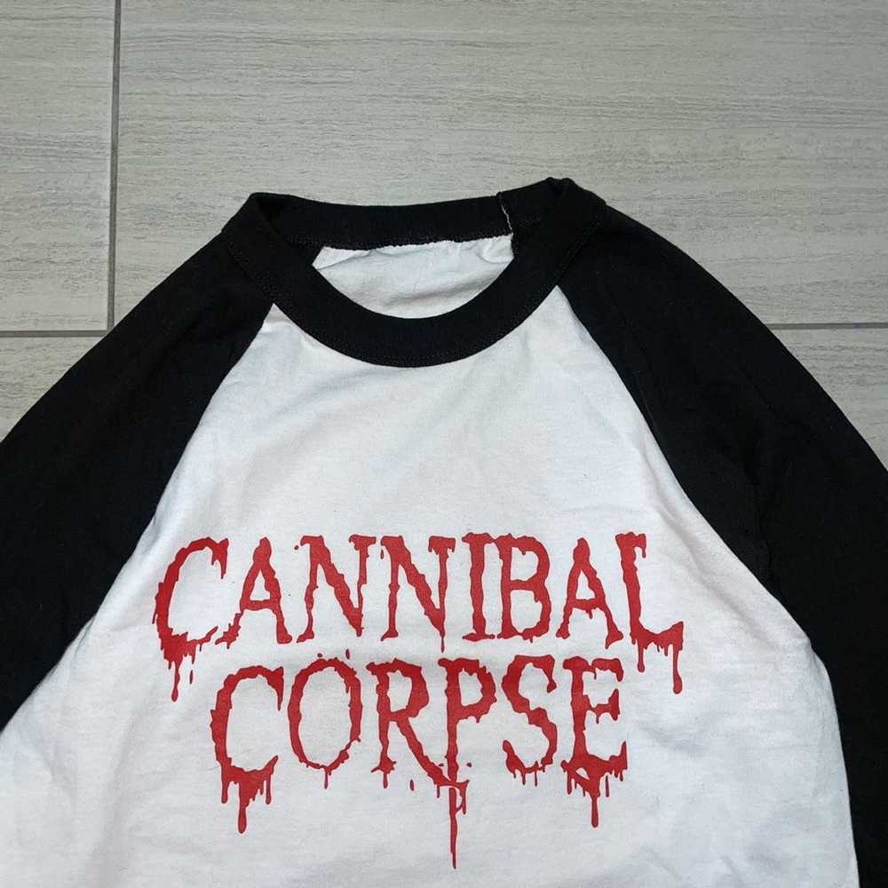 Band Tees × Vintage Cannibal Corpse Baseball Shirt - image 2