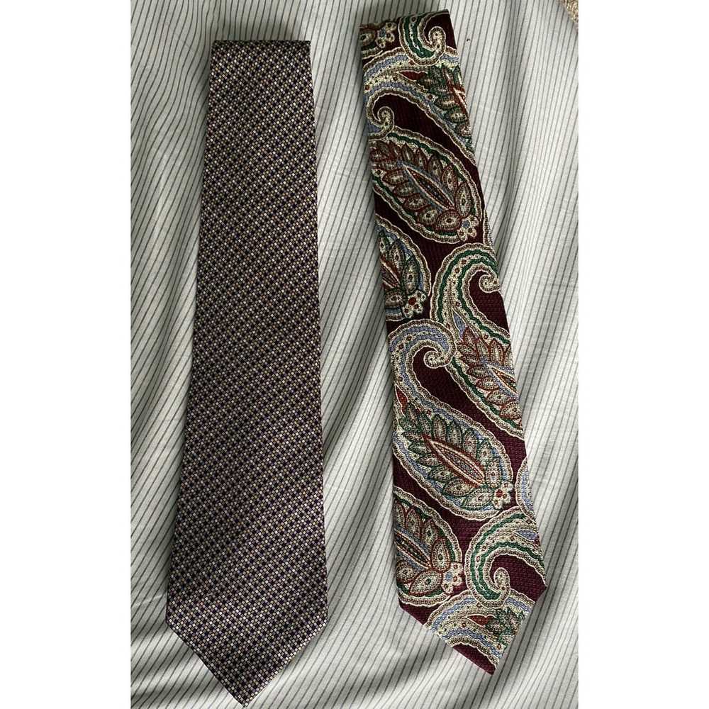 Burberry Burberry Vintage Silk Ties Made In The U… - image 2
