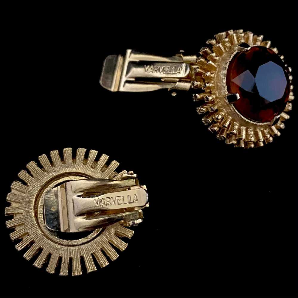 1960s Marvella Rhinestone Earrings - image 2