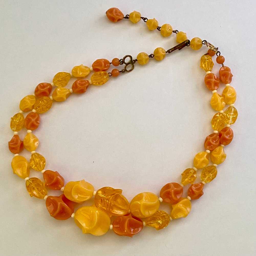 1960s Germany Double Strand Bead Necklace - image 3