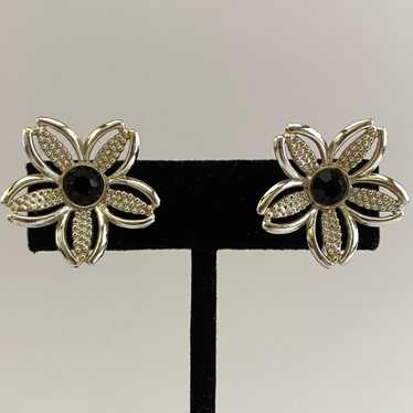 1967 Sarah Coventry Black Beauty Earrings - image 1