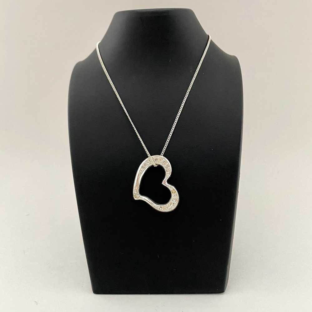 2007 Avon Pave Heart Necklace - image 1