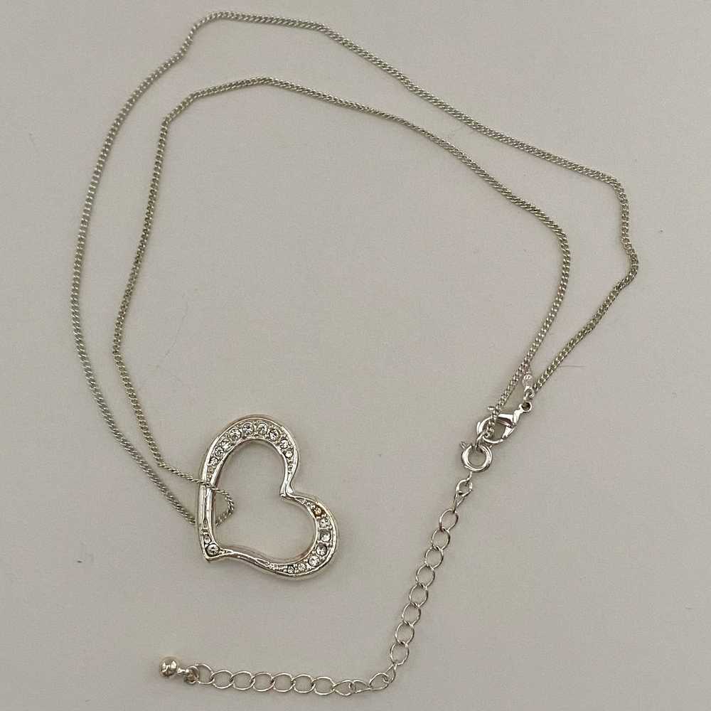 2007 Avon Pave Heart Necklace - image 3