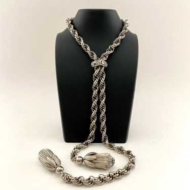 Late 60s/ Early 70s Lariat Chain Necklace - image 1