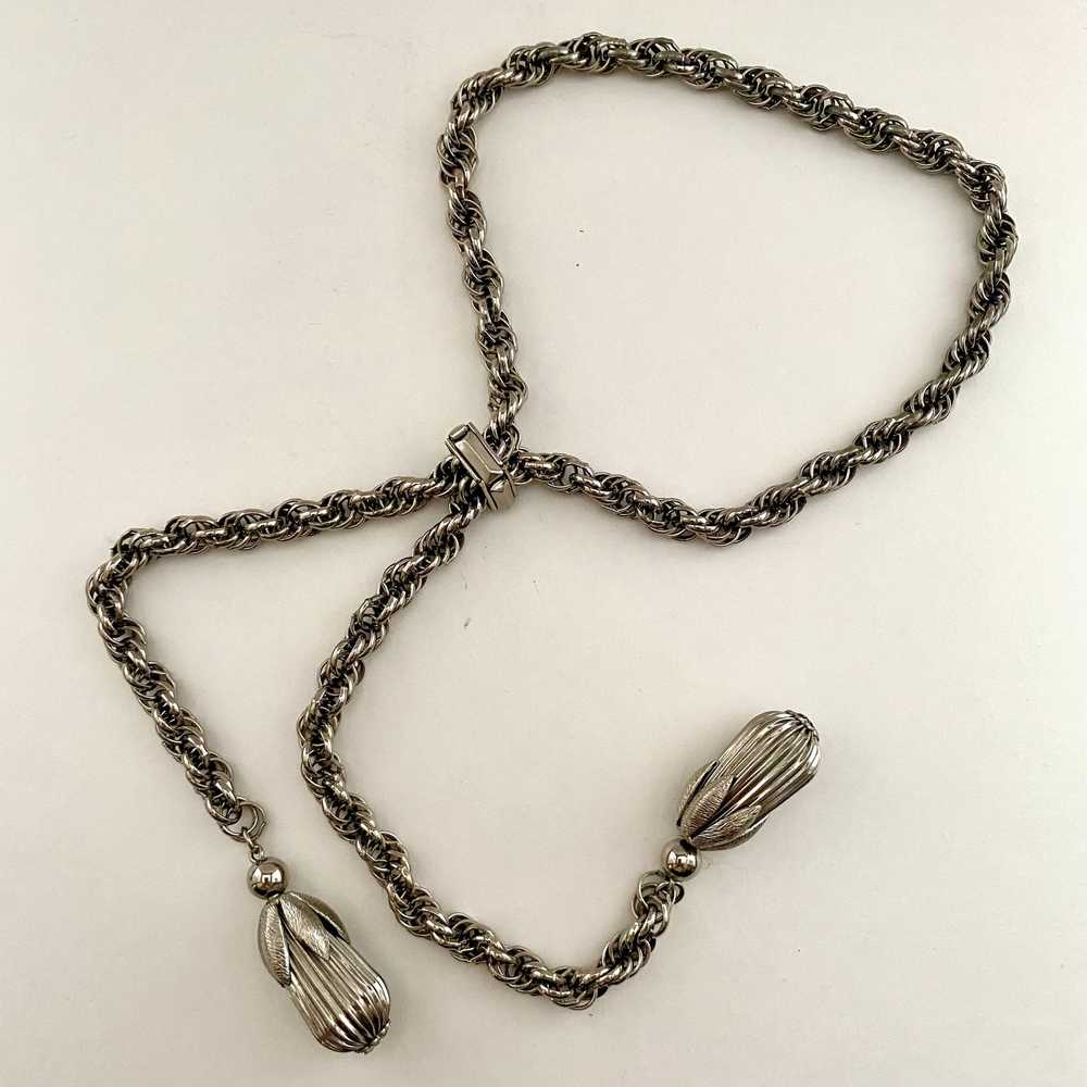 Late 60s/ Early 70s Lariat Chain Necklace - image 3