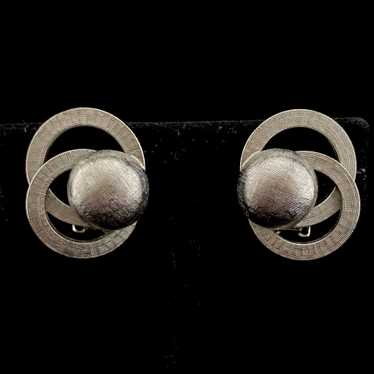 1950s Marvella Silver-Tone Earrings