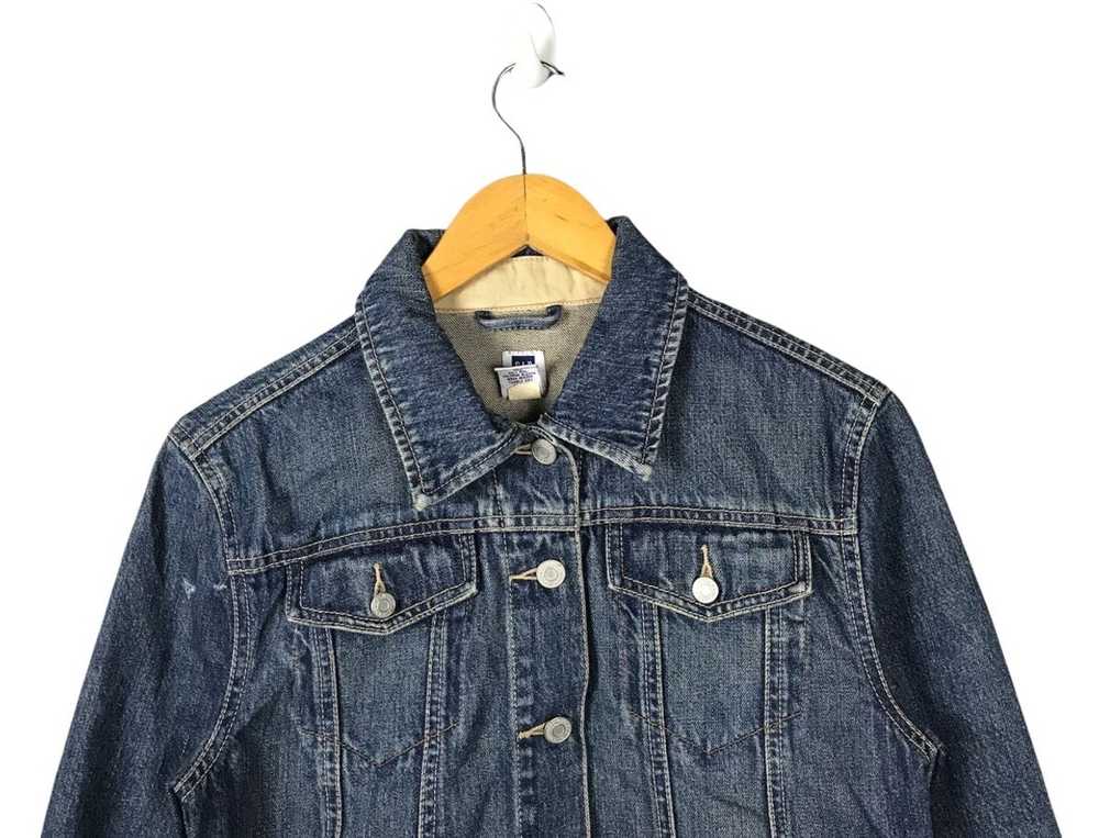 Gap Vintage 1969 GAP Jeans Trucker Style Denim Ja… - image 2