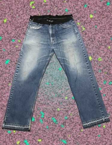 70s Levi's 501 Faded Reconstructed Flared Jeans 27x28, Vintage