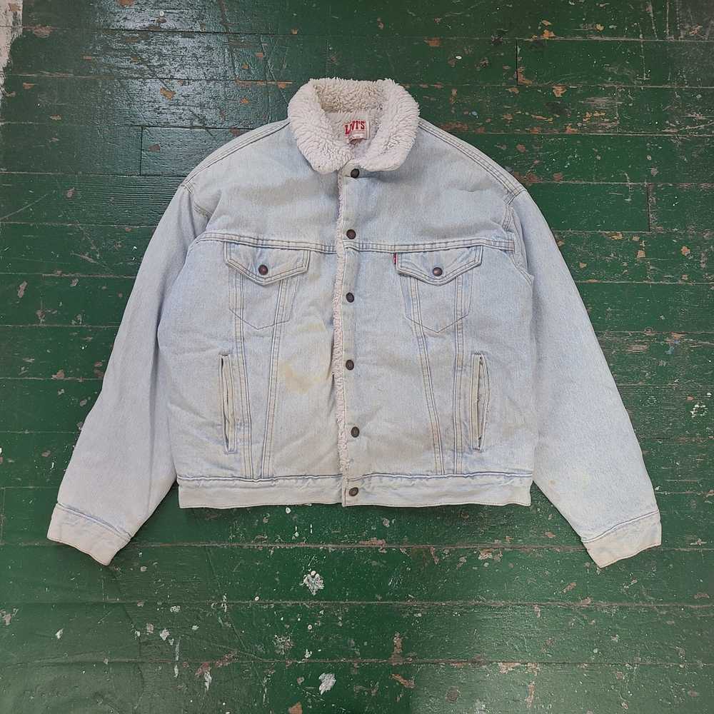 Levi's × Vintage 80's/90's Shearling lined Levi's… - image 1