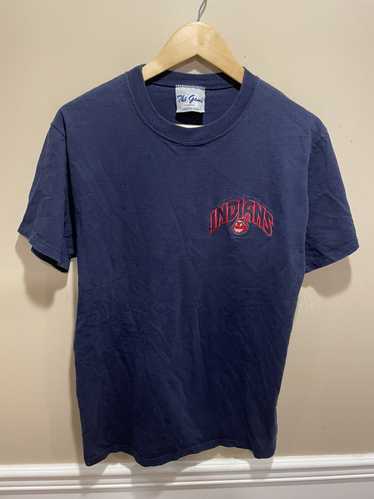 The Game Vintage cleveland indians mlb tee blue la