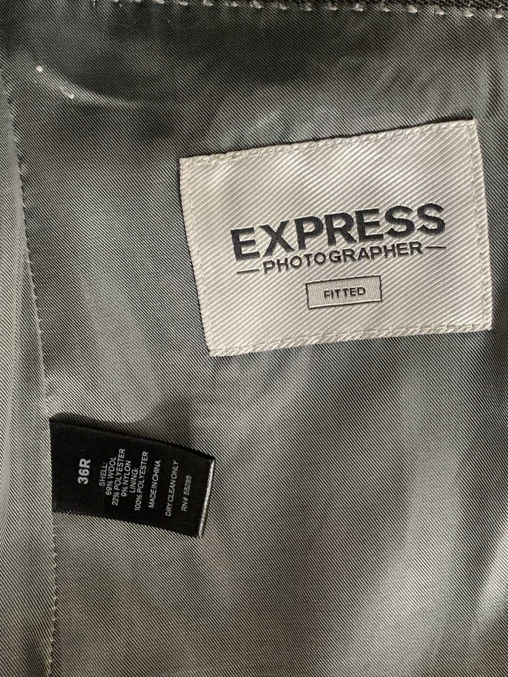 Express Tailored Express Grey Three-Piece Suit - image 6