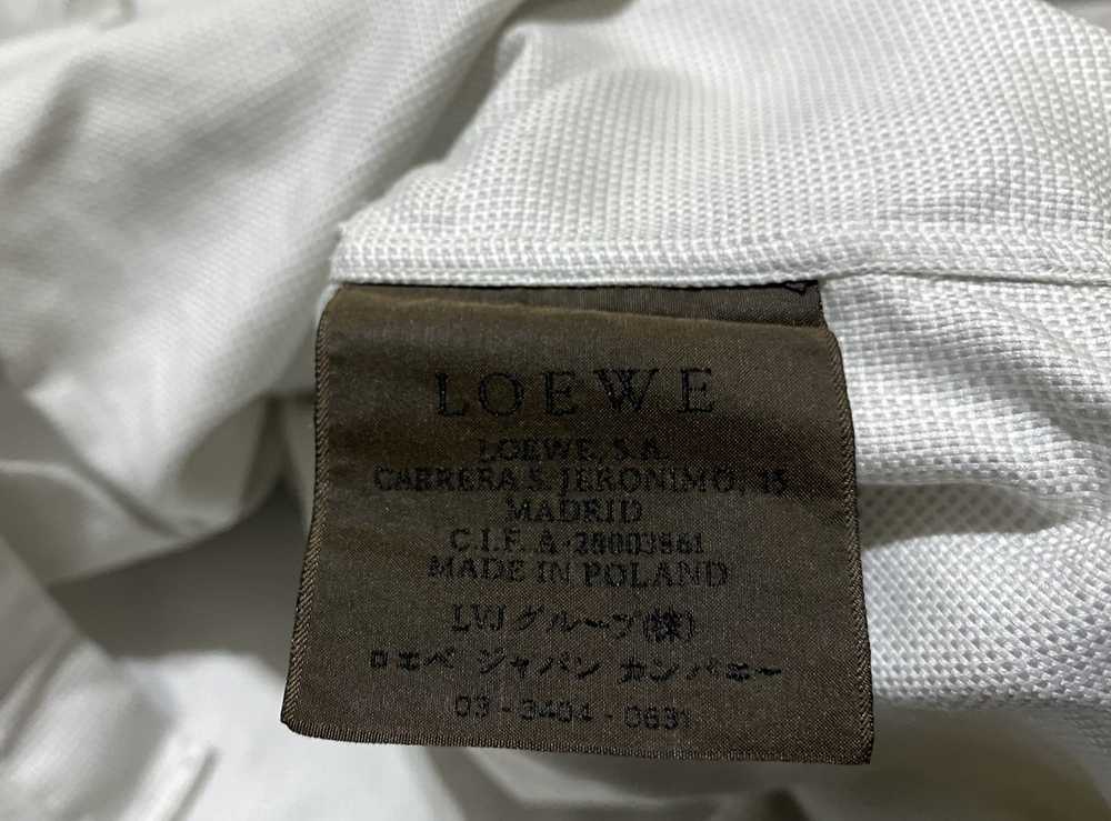 Designer × Loewe × Luxury Loewe White Checkered P… - image 5