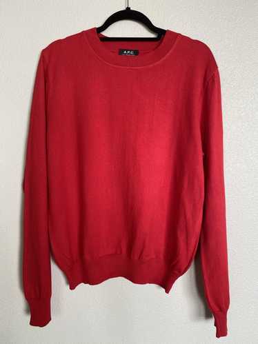 A.P.C. A.P.C. Red Crew Neck Sweater