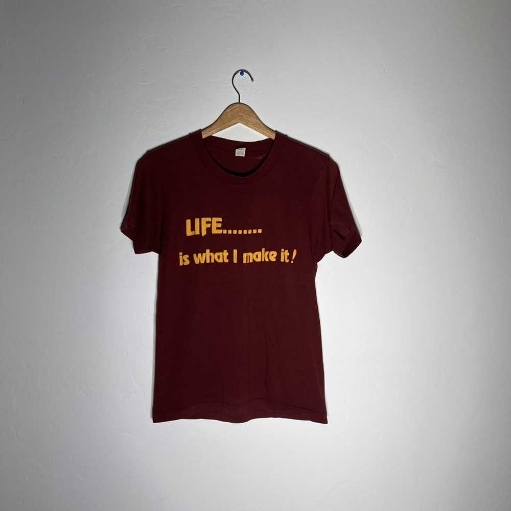 Streetwear × Vintage 80’s “Life is What I Make it… - image 1