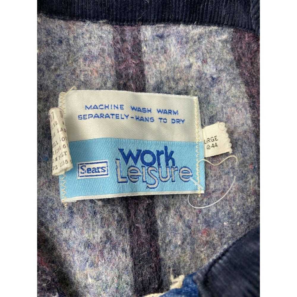 Sears Vintage 70s SEARS Blanket Lined Denim Chore… - image 2