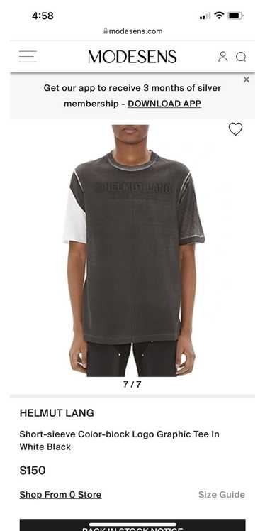 Helmut Lang Helmut Lang Tonal Logo Reversible Tee