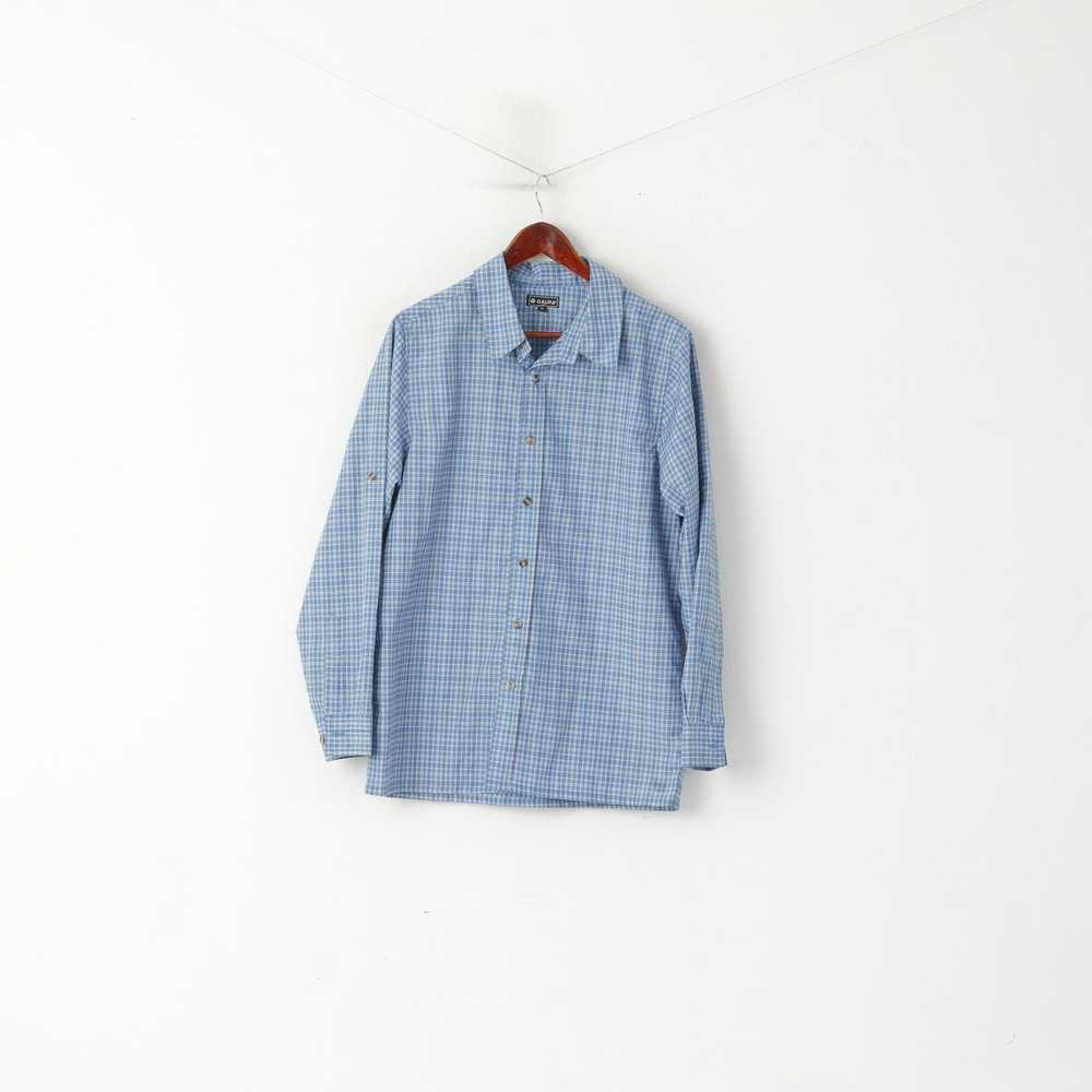 Other Gaupa Mes M Casual Shirt Blue Check Outdoor… - image 1