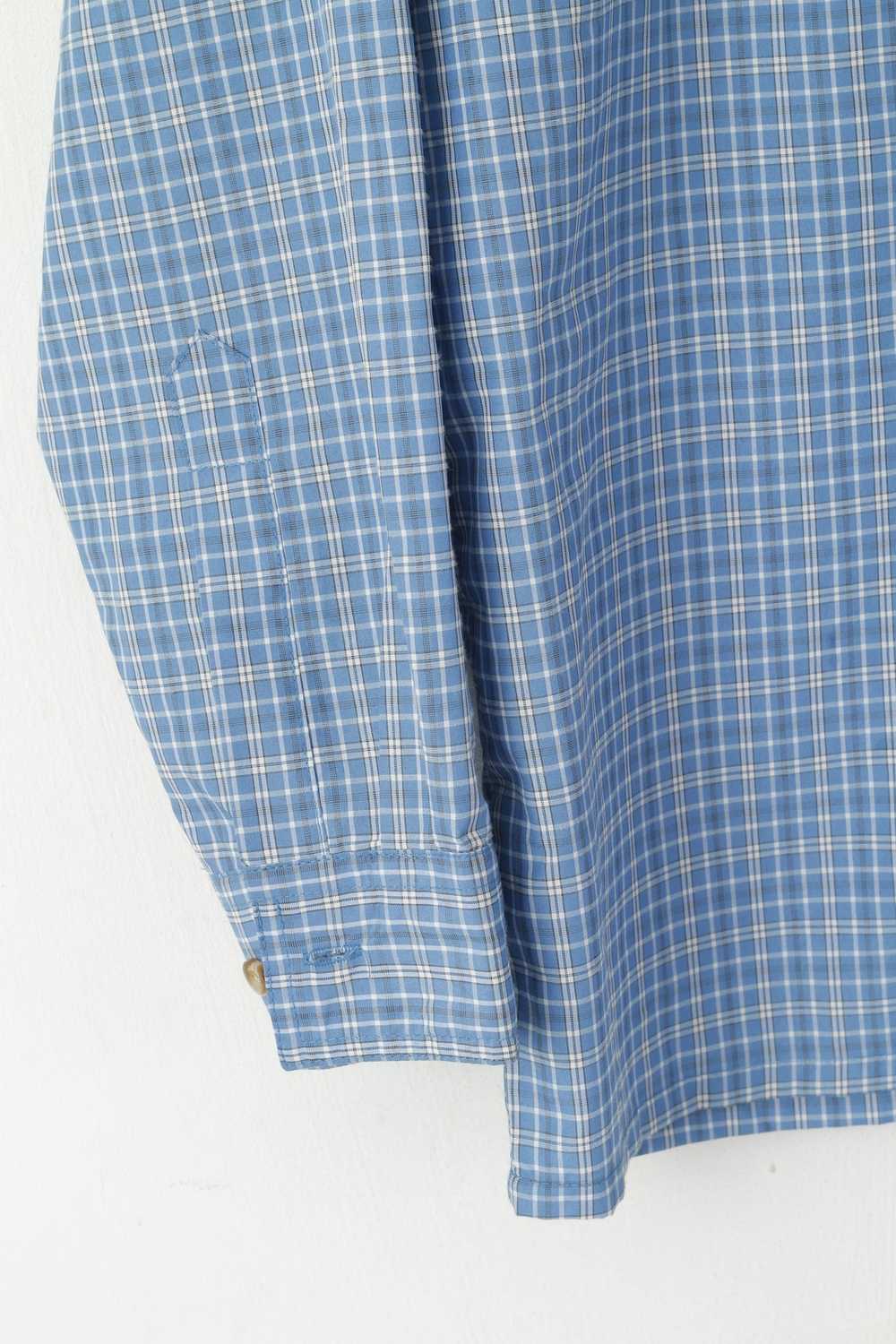 Other Gaupa Mes M Casual Shirt Blue Check Outdoor… - image 3