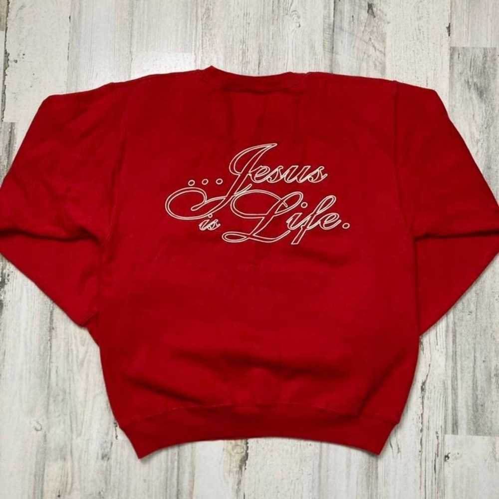 Vintage Vintage 'Jesus is the Reason' Crewneck - image 5