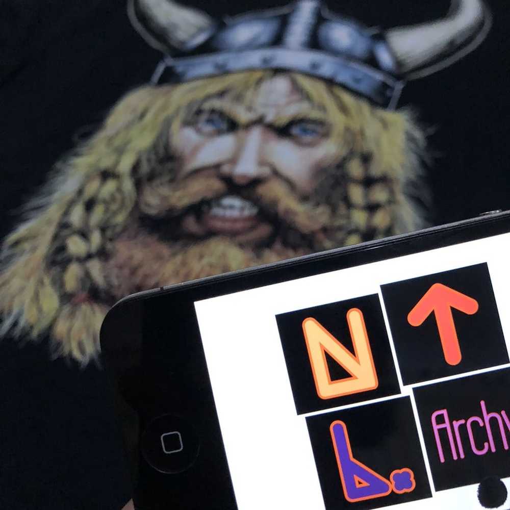 Tee × Vintage Vintage Viking Thor hammer Tee - image 6