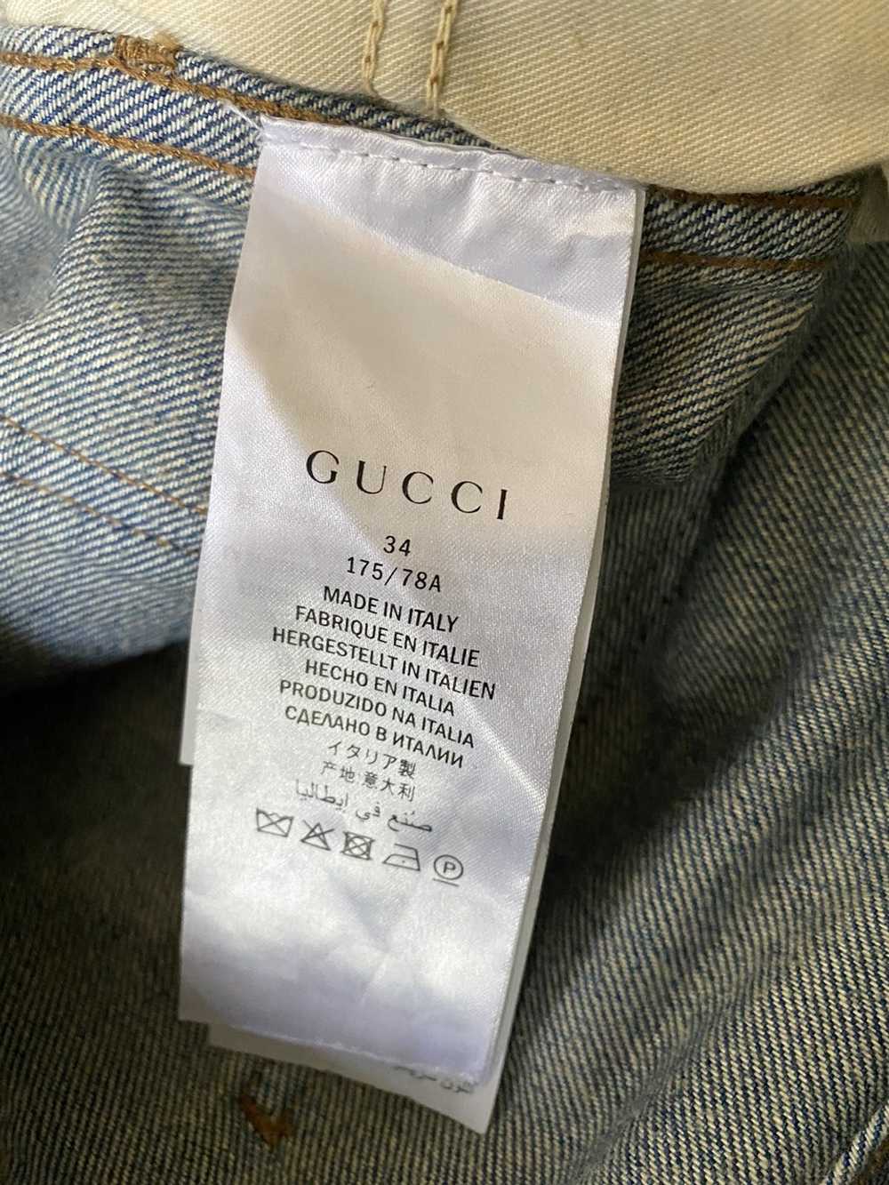 Gucci Gucci Snake Embroidered Slim-fit Jeans - image 6