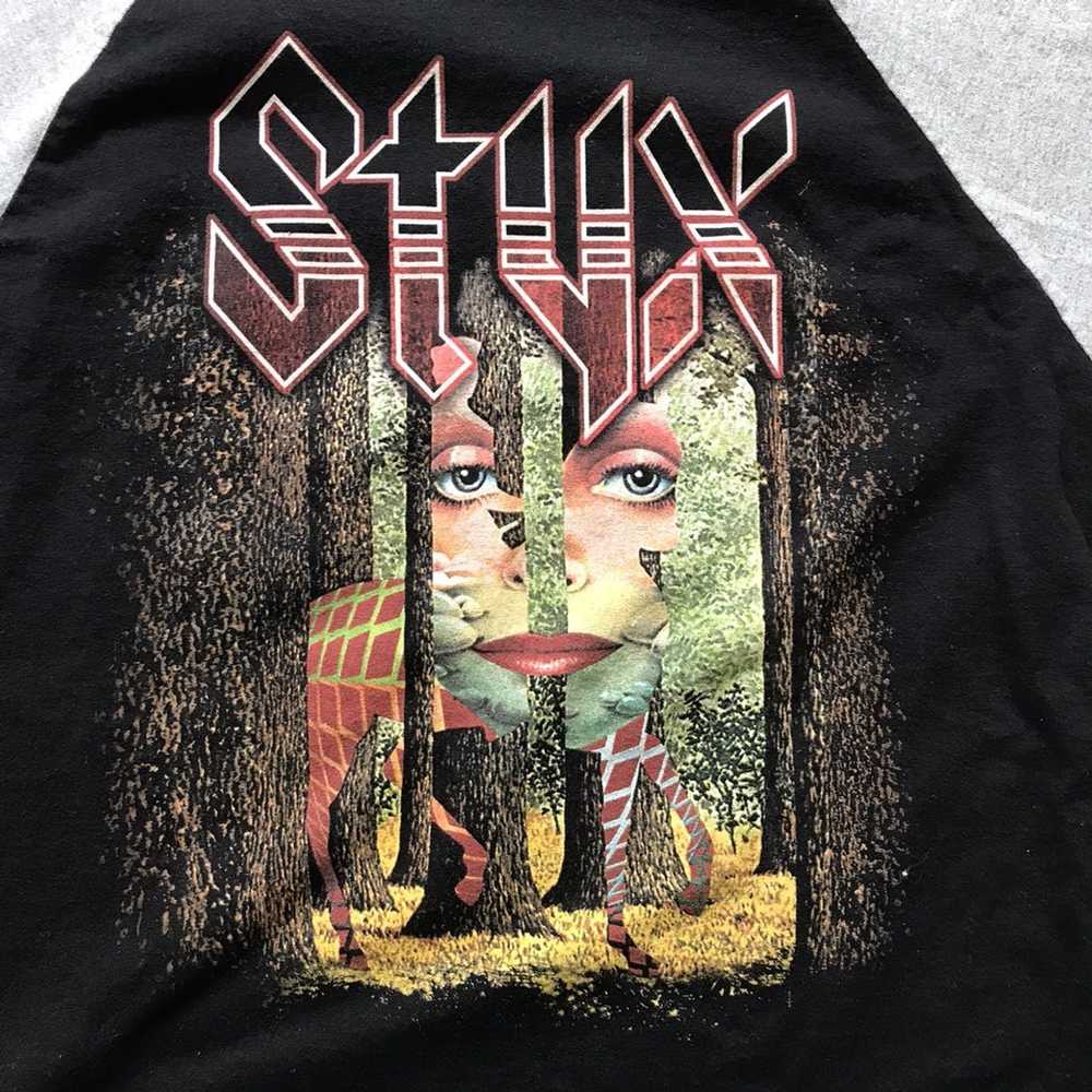 Vintage Styx 1977 Tour Baseball Shirt - image 2