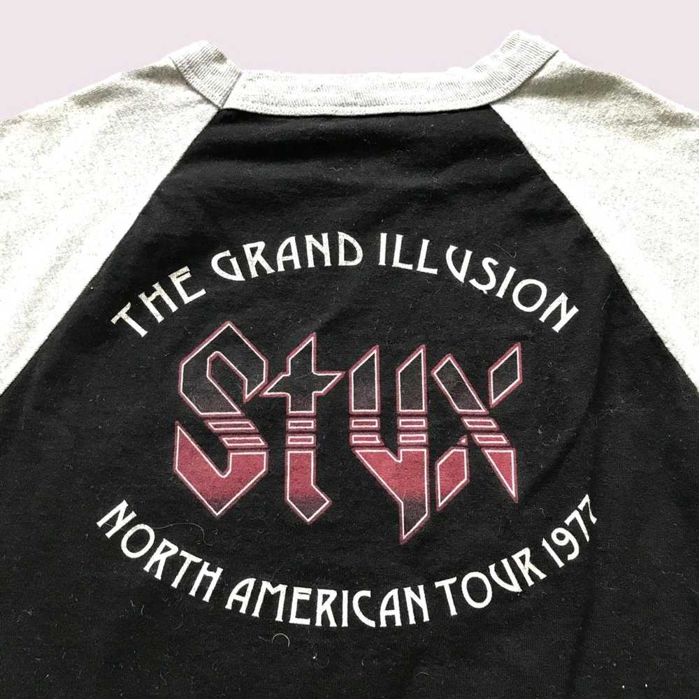 Vintage Styx 1977 Tour Baseball Shirt - image 4