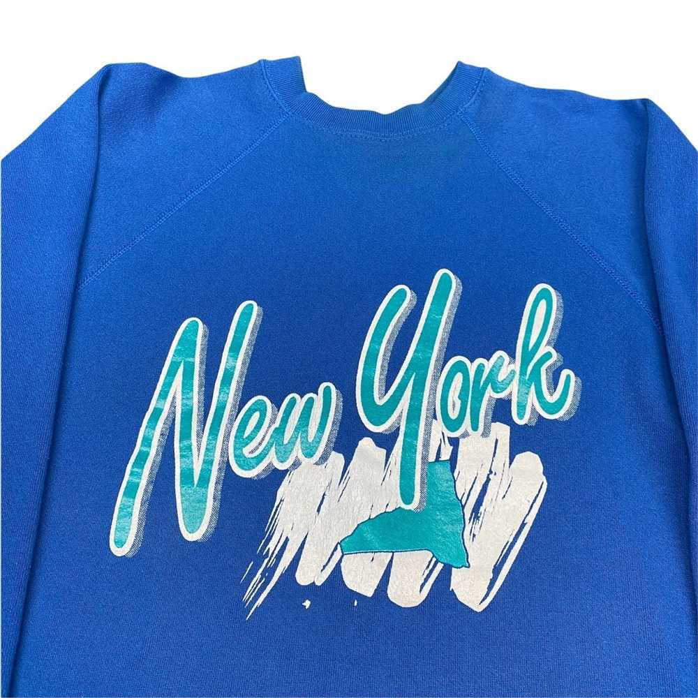 Tultex × Vintage Vintage New York Tourist Sweatsh… - image 2