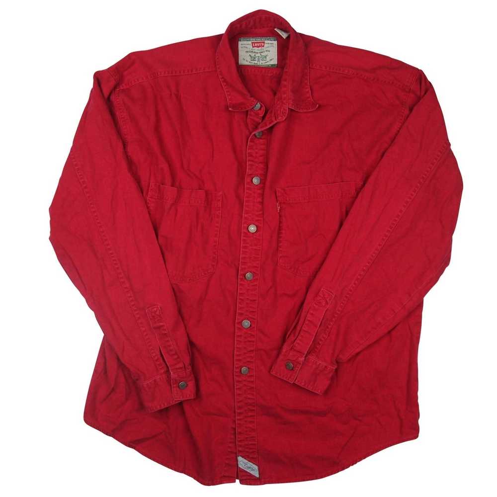 Levi's × Vintage Vintage Levis Red Denim Shirt - image 1