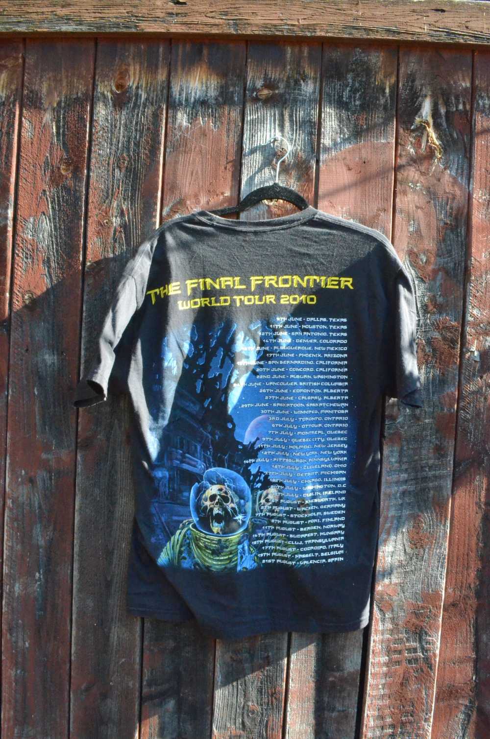 Iron Maiden 2010 Final Frontier tour t-shirt - image 2
