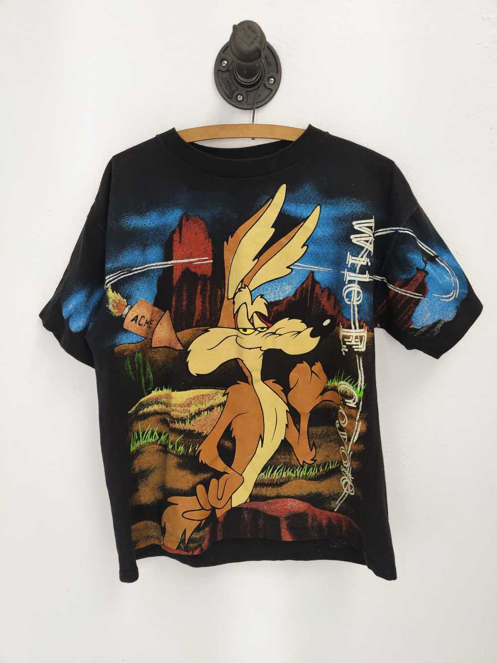 1993 Wile E. Coyote All Over Print Tee Wild Oats … - image 1