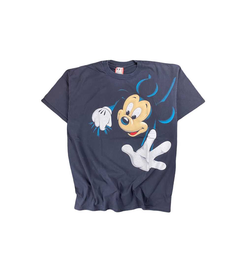 Vintage 90s Mickey Mouse Wrap Around Print Shirt - image 1