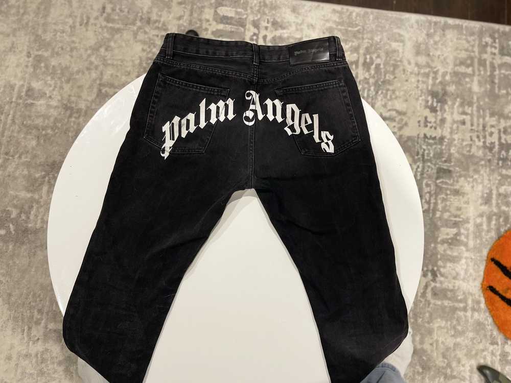 Palm Angels Palm angels logo jeans - image 1