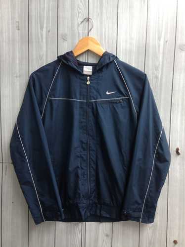 Nike Nike Embroidered Zipper Blue Hood Jacket