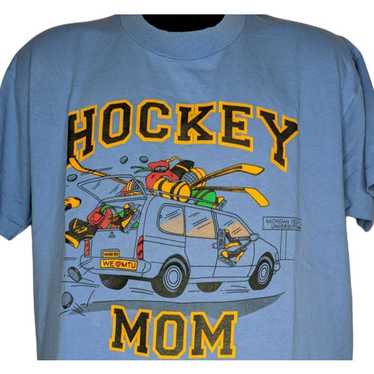 Screen Stars MTU Huskies Hockey Mom Vintage 80s 90