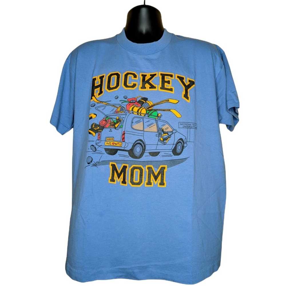 Screen Stars MTU Huskies Hockey Mom Vintage 80s 9… - image 2