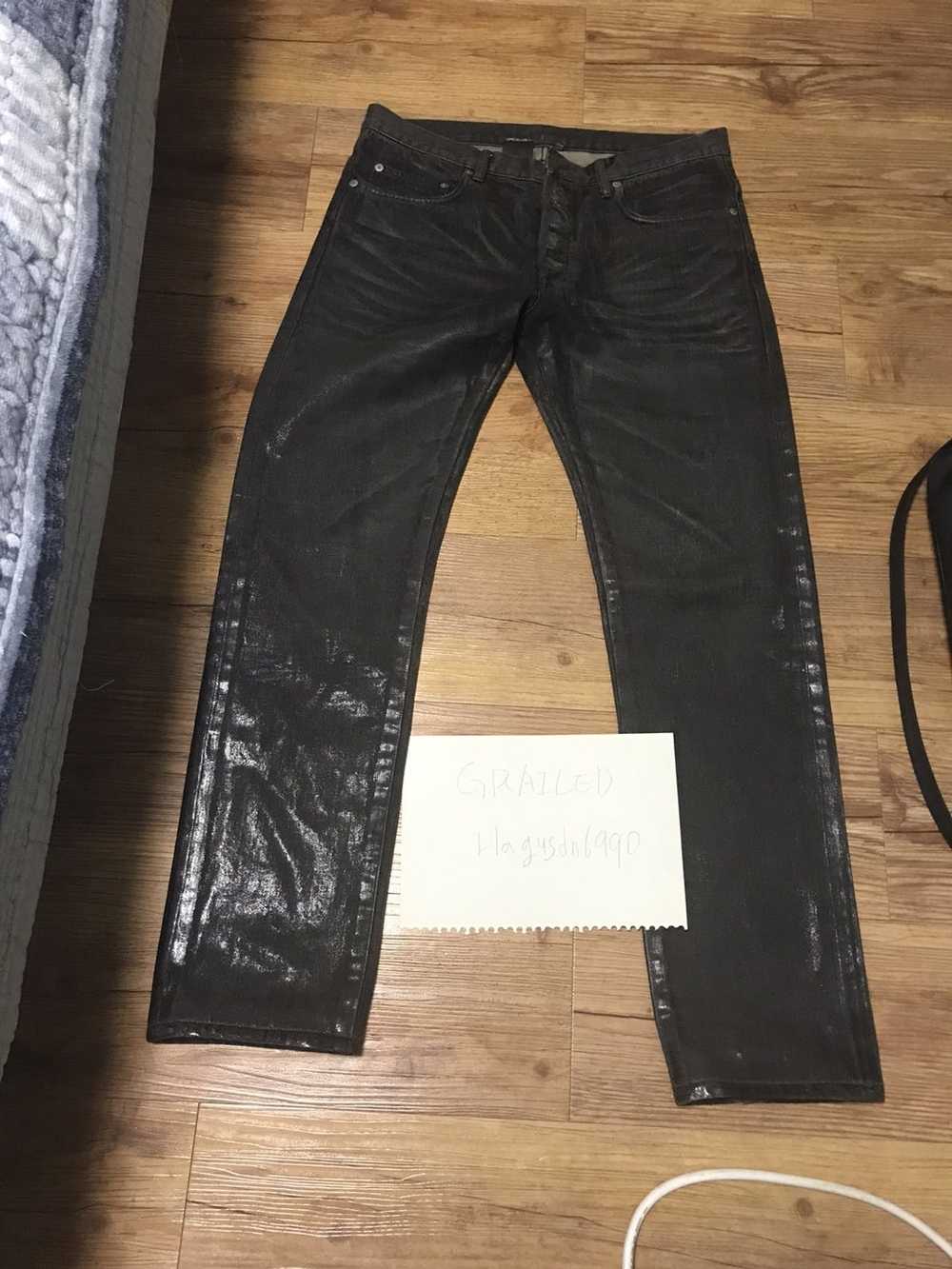 Dior Dior 04aw waxed coating jean - image 2