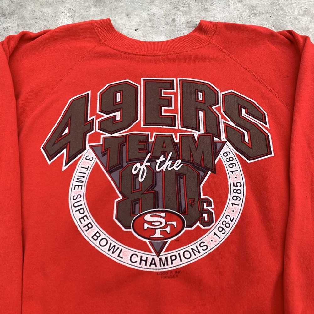 Vintage San Francisco 49ers 7 Logo Crewneck Sweatshirt