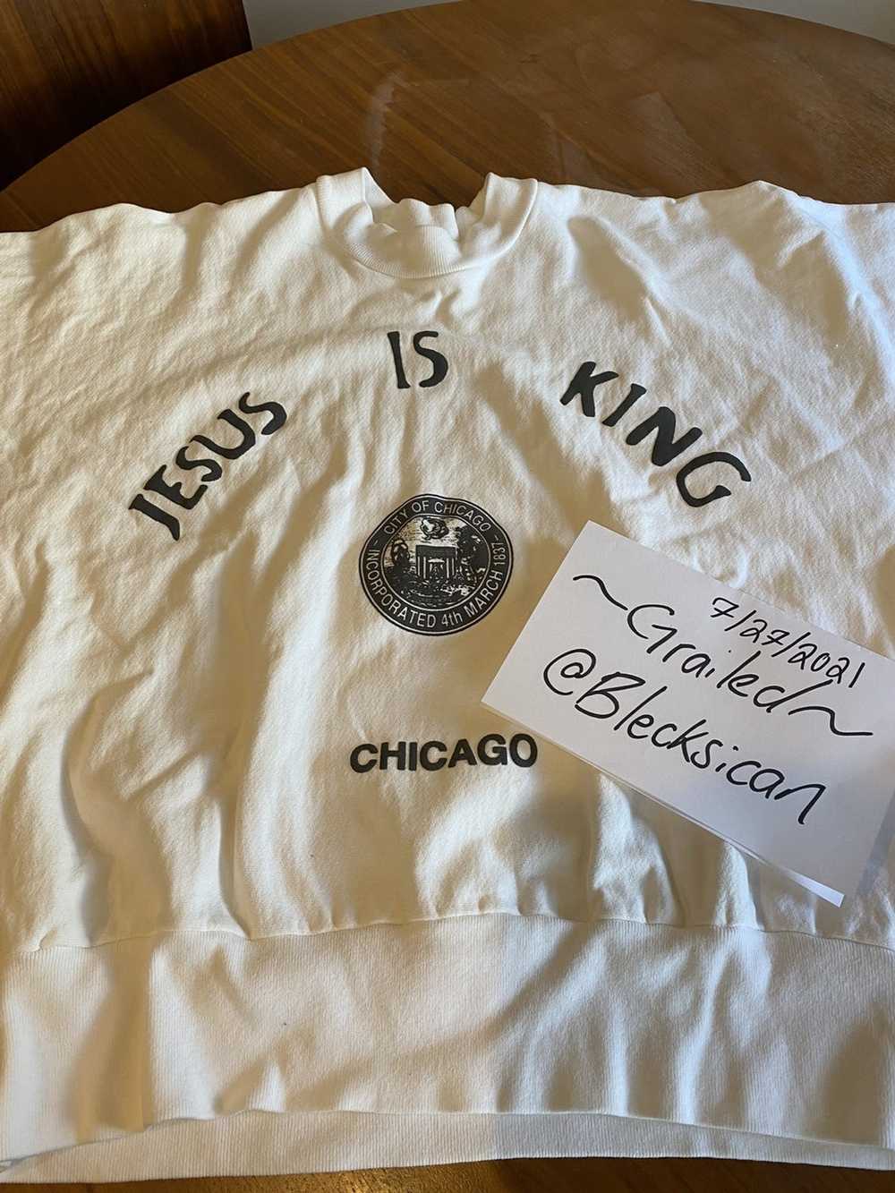 Kanye West Jesus Is King Chicago Crewneck - image 6