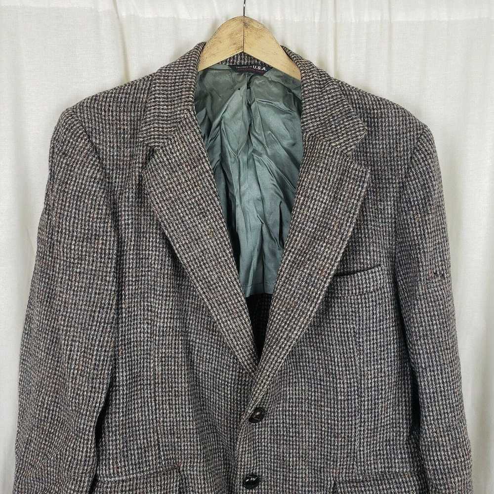 Harris Tweed Vintage HARRIS Tweed Blazer Wool Spo… - image 2