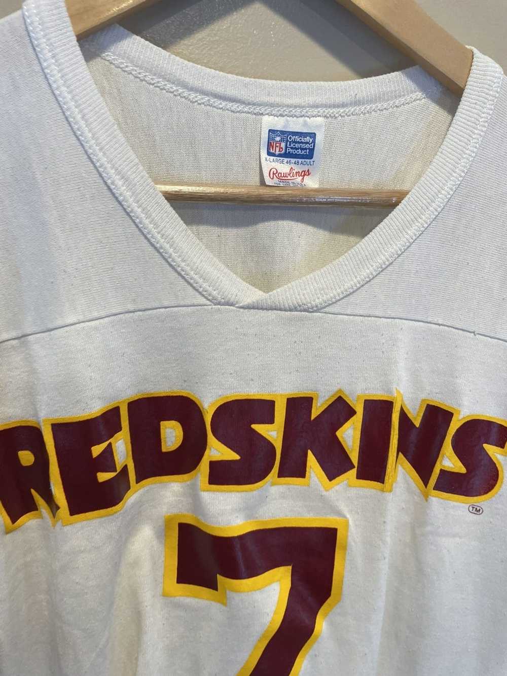 NFL Vintage washington redskins nfl tee white xl - image 6