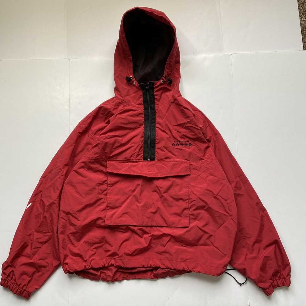 Streetwear × Vintage L-XL Nylon Anorak Pullover H… - image 1