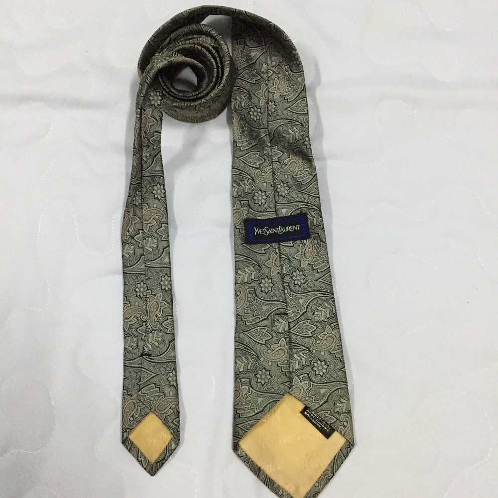 Yves Saint Laurent 🔥skinny floral tie by Yves sa… - image 4