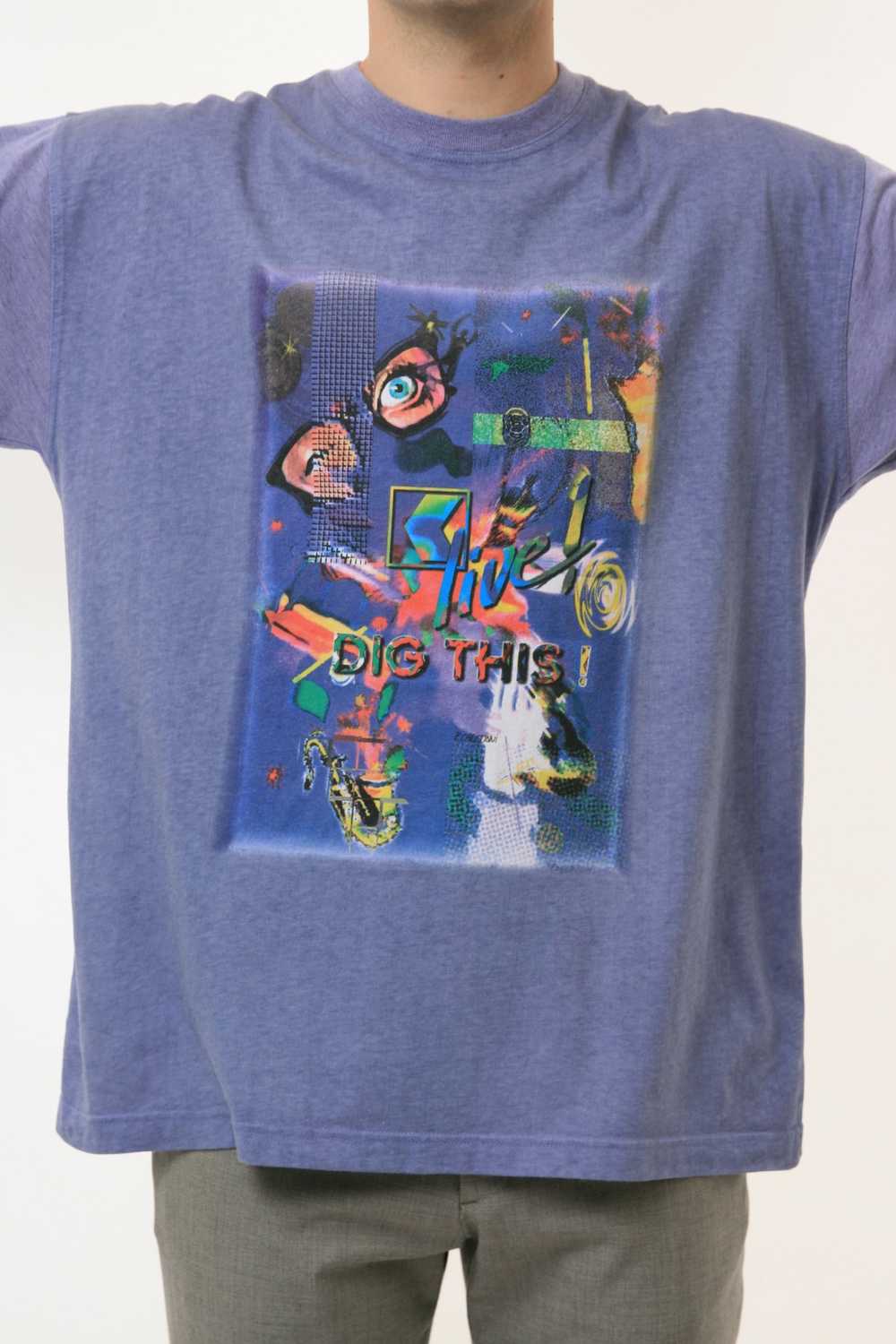 Other 90s LIVE Vintage Graphic Print T-shirt 18611 - image 6