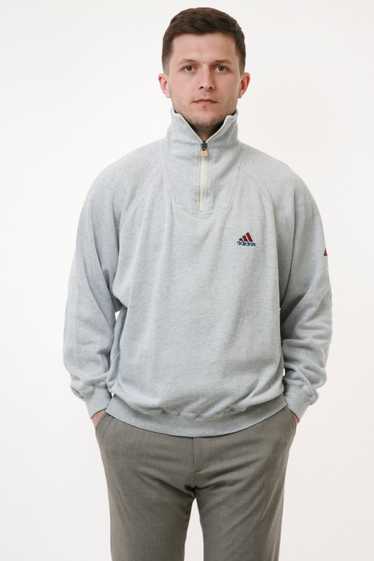 Adidas ADIDAS Vintage Oldschool Cotton 1/4 ZIP Top